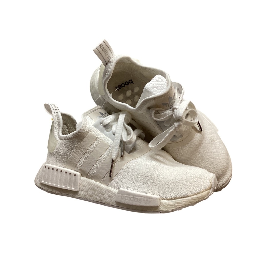 Adidas‎ NMD R1 Womens White Casual Sneakers Shoes Size 5.5 US